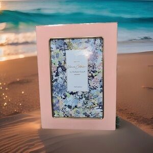 Sheffield Home Vivian Collection Pink Gold Metal 4x6 Picture Frame New